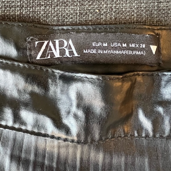 ZARA pleather midi skirt - Picture 3 of 3